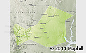 Physical Map of Khaybullinskiy, semi-desaturated