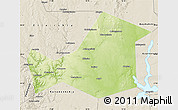 Physical Map of Khaybullinskiy, shaded relief outside