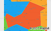 Political Simple Map of Khaybullinskiy