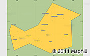 Savanna Style Simple Map of Khaybullinskiy, cropped outside