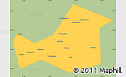 Savanna Style Simple Map of Khaybullinskiy, single color outside