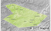 Physical 3D Map of Kiginskiy, desaturated