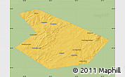 Savanna Style Map of Kiginskiy, single color outside