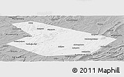 Gray Panoramic Map of Kiginskiy