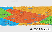 Political Panoramic Map of Kiginskiy
