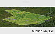 Satellite Panoramic Map of Kiginskiy, darken