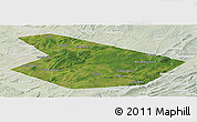 Satellite Panoramic Map of Kiginskiy, lighten