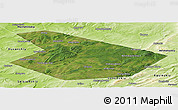 Satellite Panoramic Map of Kiginskiy, physical outside