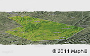 Satellite Panoramic Map of Kiginskiy, semi-desaturated