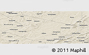 Shaded Relief Panoramic Map of Kiginskiy