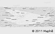 Silver Style Panoramic Map of Kiginskiy