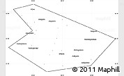 Blank Simple Map of Kiginskiy, cropped outside