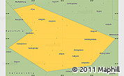 Savanna Style Simple Map of Kiginskiy