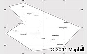 Silver Style Simple Map of Kiginskiy, cropped outside