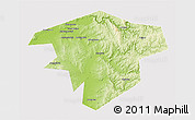 Physical 3D Map of Kugarchinskiy, cropped outside