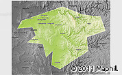Physical 3D Map of Kugarchinskiy, darken, desaturated