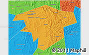Political 3D Map of Kugarchinskiy