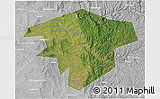 Satellite 3D Map of Kugarchinskiy, lighten, desaturated
