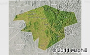 Satellite 3D Map of Kugarchinskiy, lighten, semi-desaturated