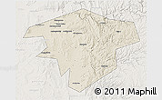 Shaded Relief 3D Map of Kugarchinskiy, lighten