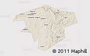 Shaded Relief 3D Map of Kugarchinskiy, single color outside