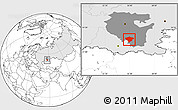 Blank Location Map of Kugarchinskiy, highlighted country, highlighted parent region
