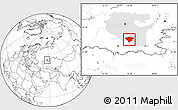 Blank Location Map of Kugarchinskiy, highlighted parent region
