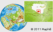 Physical Location Map of Kugarchinskiy, highlighted parent region
