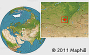 Satellite Location Map of Kugarchinskiy