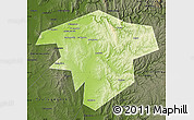 Physical Map of Kugarchinskiy, darken