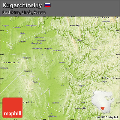 Physical Map of Kugarchinskiy