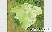 Physical Map of Kugarchinskiy, satellite outside