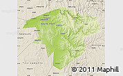 Physical Map of Kugarchinskiy, shaded relief outside