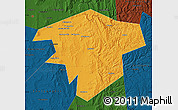 Political Map of Kugarchinskiy, darken