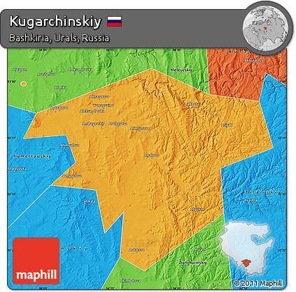 Political Map of Kugarchinskiy