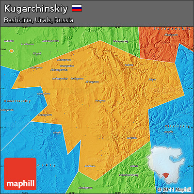 Political Map of Kugarchinskiy