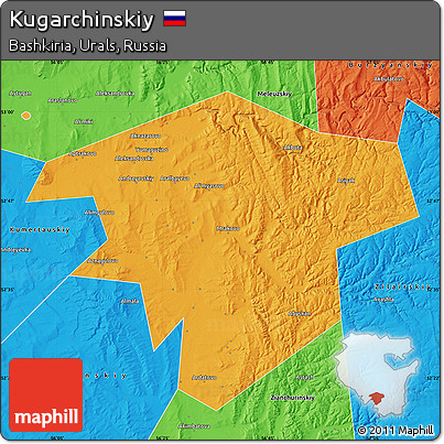 Political Map of Kugarchinskiy