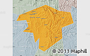 Political Map of Kugarchinskiy, lighten, semi-desaturated