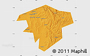Political Map of Kugarchinskiy, single color outside