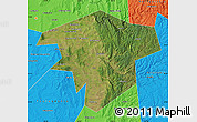 Satellite Map of Kugarchinskiy, political outside