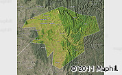 Satellite Map of Kugarchinskiy, semi-desaturated