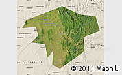 Satellite Map of Kugarchinskiy, shaded relief outside