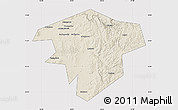 Shaded Relief Map of Kugarchinskiy, cropped outside
