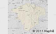 Shaded Relief Map of Kugarchinskiy, desaturated