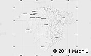 Silver Style Map of Kugarchinskiy, single color outside