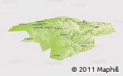 Physical Panoramic Map of Kugarchinskiy, cropped outside