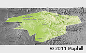 Physical Panoramic Map of Kugarchinskiy, darken, desaturated