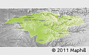 Physical Panoramic Map of Kugarchinskiy, desaturated