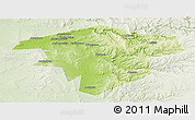 Physical Panoramic Map of Kugarchinskiy, lighten