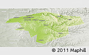 Physical Panoramic Map of Kugarchinskiy, lighten, semi-desaturated